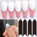 French Manicure Nail Stickers - 6 Sheets French Tip Nail Guides for DIY Nail Art - Buy Online on SooperMarket.com