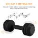 Silicone Baby Dumbbell Teether Weight Rattle Toy - Perfect Gift for Boys and Girls - Buy Online on SooperMarket.com