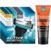 Cien Men 48 Replacement blades for Active 3 Sensitive 3-blade shaving system (6 x 8 pieces) 48 St + Cien Men hand care cream rich care hand cream for stressed hands (100 ml)