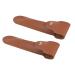 PATIKIL Leather Razor Protective Case 2 Pack Double Edge Razor Protector Sheath Shaving Device Protective Case for Travel Brown
