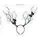 minkissy Branches Antlers Headband Halloween Horns Hairbands Animal Headband Antler Butterfly Hair Hoop Goddess Headdress Photo Prop for Halloween Cosplay Party Random Color - Buy Online on SooperMarket.com