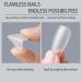 240PCS Transparent Soft Gel Full Cover Nail Tips Kit for Salon Quality Nail Extensions - Short Trapezoid Shape - 12 Sizes - DIY at Home - Buy Online on SooperMarket.com