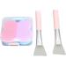 Silicone Cleansing Brush - Pink & Purple Dual-Sided Exfoliating Tool for Women | Gentle Skin Care & Deep Cleaning - Buy Online on SooperMarket.com