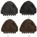 BEALIFE Exquisite Workmanship Cat Ear Claw Clip Hair Extension Increase Hair Volume Fluffy Cow Horn High Temperature Fiber Dark Brown - Buy Online on SooperMarket.com