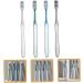 Eco-Friendly Kombiiuda Manual Toothbrush Set - 4 Reusable Men's Travel Brushes for Camping & Home - Buy Online on SooperMarket.com
