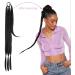 prinfantasy Hair Extensions for Braiding DIY Braid Ponytail Extension Long Straight 33" Ponytail Hair Extensions Natural Invisible Resistant Fiber Soft Natural Black Brown MW262 MW262 33 inch - Buy Online on SooperMarket.com