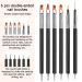 Lofuanna Nail Art Brush Set - 6pcs Double Ended Fine Liner & Dotting Pen Painting Tools for Salon & DIY Manicures - Buy Online on SooperMarket.com