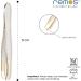 REMOS 8cm Tweezers with Cranked Straight & Gold Plated Tip - Precision Beauty Tool - Buy Online on SooperMarket.com