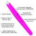 Tweezersmith Professional Slant Tip Tweezer for Effective Hair Plucking - Pink - Buy Online on SooperMarket.com