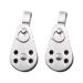 ZRM&E 2pcs Stainless Steel Nylon Pulley Marine Pulley 59x26mm Pulley Blocks Rope Runner Kayak Boat Accessories