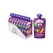 Fertile organic squeeze raspberry blueberry grape banana apple oats fruit puree in a squeeze bag for babies from 6 months & children 8x 100g