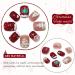 Christmas False Nails Set - Red Nude Snowflakes Xmas Press On Nails for Women (24pcs) - Buy Online on SooperMarket.com
