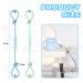 Vicloon Silicone Toy Clip 2Pcs Toy Safety Straps Food Grade Silicone Pacifier Clips Sippy Cup Strap Adjustable Stroller Pacifier Strap Hanging Toys Baby Toy Anti Drop Chain Blue/Green - Buy Online on SooperMarket.com