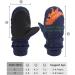 XIAOHAWANG Kids Ski Gloves - Waterproof Dino Mittens for Boys & Girls 2-8 Years - Navy Blue (2-4 Years) - Buy Online on SooperMarket.com