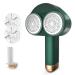 Fabric Shaver ailyfu Rechargeable Lint Remover Dual-Head Sweater Shaver Lint Shaver with 6-Leaf Blades Effectively and Quickly Remove Fuzz for Clothes Couch Blanket Curtain Bedding and Furniture Green