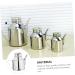 Zerodeko 3pcs Sauce Pot Kitchen Storage Container Oil and Vinegar Dispenser Oil Pot Olive Oil Cruet Olive Oil Dispensers Bottle Steel Container with Lid Cooking Multipurpose Seasoning Metal 16X13X9.5CMx3pcs Silverx3pcs - Buy Online on SooperMarket.com