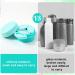 Juome Silicone Travel Containers for Toiletries | Leak-proof Travel Jars for Creams | Travel Essentials Kit for Women (Blue) - Buy Online on SooperMarket.com