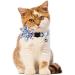 Pet Cat Safety Collar Breakaway Cat Collar with Bells Adjustable Cat Collars with Sunflower Cute and Soft Cat Collars Cat Collar Accessories for Cat and Small Animals Pets Blueflower - Buy Online on SooperMarket.com