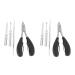 KVSERT 8 Pieces Nail Clippers Thick and Ingrown Nail Clippers for Seniors Nail Clippers Pedicure Nail Clippers