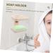 Anneome Soap Box House Draining Dish -mounted Soap Dishes Bathroom Decor Soap Holder for Shower Soap Stand Plastic Soap Dispenser Desk Topper Kitchen Double Layer White Drainer Rack Abs - Buy Online on SooperMarket.com