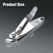12 Pcs Slanted Edge Nail Clippers - Metal Side Cuticle Trimmer for Precise Nails Cutting - Curved Nail Edge Cutter for Pedicure and Manicure - Buy Online on SooperMarket.com