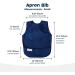 Tiny Twinkle Mess-Proof Toddler Bibs - 2 Pack Grey Indigo Tug-Proof Closure Baby Food Apron (6-24 Months) - Buy Online on SooperMarket.com