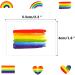 Phogary Pride Merch Gay Rainbow Stickers (60pcs 6 Designs) Pride Accessories Waterproof Body Paints Decals for Pride Day Parade Event LGBTQ+ - Buy Online on SooperMarket.com