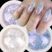 Opal Flakes Nail Sequins - Purple Holographic Glitter - DIY Nail Art Decoration Kit - Buy Online on SooperMarket.com