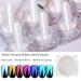 White Pearl Aurora Metallic Nail Powder - Iridescent Holographic Chrome Pigment for Glitter Manicure - 7 Colors Selection - Buy Online on SooperMarket.com