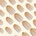 24 Pcs Gold French Tip Press On Nails - Short Oval Full Cover Fake Nails for Women & Girls - Nude Glossy Artificial Finger Manicure - Buy Online on SooperMarket.com