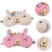 Gatuida 4 Pcs Sherpa Fleece Eye Masks | Cozy Sleep Masks for Adults & Kids | Travel Blindfolds & Eye Patches - Buy Online on SooperMarket.com