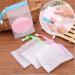 Magnoloran 20 Pack Mesh Soap Saver Pouch Double Layer Exfoliating Mesh Soap Saver Pouch Bubble Foam Net Handmade Soap Mesh Bag Body Facial Cleaning Tool