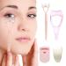 3 In1 Eyelashes Tools Mascara Shield Guard Cosmetic Eyelash Applicator Eyelash Comb Upper Lower Eye Lash Helper Tool Eyelash Curler Cosmetic Tool for Women Girls