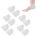 5 Pair Heel Protectors for Shoes Moisturizing Heel Socks Heel Pads Cushion Protectors Moisturizing Heel Protective Cover Wrap for Women to Heal and Treat Dry Cracked Heels(White)