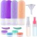 Vexillic 16-Piece Silicone Travel Bottles Set - 90ml BPA-Free Shampoo & Gel Containers - Perfect for Travel - Buy Online on SooperMarket.com