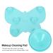 1pc Silicone Scrub Pad Eco-Friendly Makeup Applicator & Cleaning Tool | 23x17cm Green Perfect for Beauty Kits & Cosmetic Care - Buy Online on SooperMarket.com