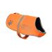 Reflective light fleece coat with hole for the leash 5 sizes-high visibility for outdoor activities during the day and night keeps your dog visible safe from cars and hunting accidents orange M