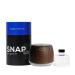 SnappyScreen SNAP Wellness Touchless Mist Hand Sanitizer Device (Woodgrain) + Cartridge (Escape to the Sea - Coconut and Sea Salt)