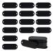 StayMax Aluminum Engraving Blanks Tags Stamping Blanks Tags with 2 Holes 25 Pack (Black)