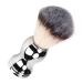 Handmade Silver Beard Grooming Brush - Classic Wet Shaving Brush for Perfect Beards | Premium Handcrafted Shaving Essentials - Buy Online on SooperMarket.com