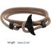 Shop OralGos Multilayer Milan Viking Bracelet & Whale Tail Bracelet for Men | Beach Jewelry in Blue - International Shipping Available - Buy Online on SooperMarket.com