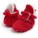 TMEOG Baby Booties Slippers | Infant Boots for Boys Girls | Winter Sock Crib Shoes 0-18 Months | 0-6 Months | Red - Buy Online on SooperMarket.com