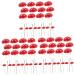 Alipis 60 Pcs Mushroom Cake Toppers Lovely Tiny Mushrooms Birthday Cake Decorations Woodland Theme Cupcake Toppers Cute Mushroom Cupcake Topper Balloon Pump Paper Cup Foam Statue Red