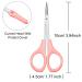 2 Pack Curved Craft Scissors for Eyebrow & Eyelash Extensions - Stainless Steel Beauty Trimming Scissors (Pink, 4 Inch) - Buy Online on SooperMarket.com
