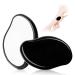 Crystal Hair Eraser for Women and Men, Reusable Crystal Hair Remover Magic Painless Exfoliation Hair Removal Tool, Magic Hair Eraser for Back Arms Legs (Black)