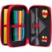 FC Bayern Munich Double Case - Stripes - Red-White Filled Pencil Case with Bookmark | Shop FCB Merchandise - Buy Online on SooperMarket.com