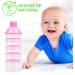 Vicloon Infant Milk Powder Dispenser - Portable 5-Layer Container for Kids - Stackable Snack Storage in Pink - Buy Online on SooperMarket.com