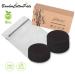 Organic Bamboo Makeup Remover Pads - 10 Pack Black Washable Cotton Rounds with Laundry Bag - Gentle Facial Cleansing Wipes for All Skin Types - Buy Online on SooperMarket.com