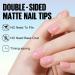 TOMICCA Extra Short Oval Nail Tips 180PCS Pink Soft Gel Nails - 3 in 1 Base Coat Coverage - Matte Full Coverage Nail Tips for Nail Art Extensions - Buy Online on SooperMarket.com