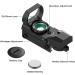 Ohuhu Red Green Dot Reflex Sight with 4 Reticle Patterns | 20mm Rail Mount | Black - Buy Online on SooperMarket.com